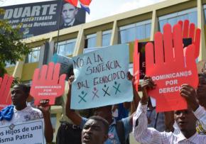Protesters oppose the Dominican Republic's Constitutional Court Ruling 168-13