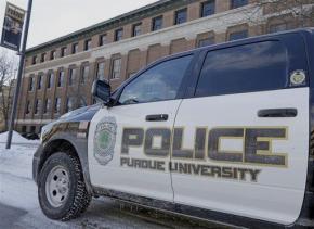Campus police respond to a shooting at Purdue
