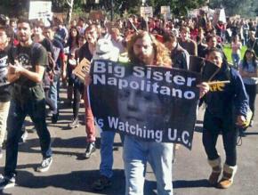 UC Berkeley students on the march to oppose Janet Napolitano
