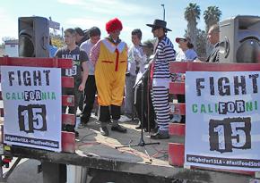 Fight for 15 activists in Los Angeles focus their anger at McDonald's