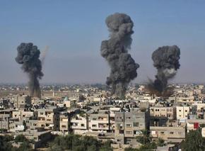 Israeli air strikes hit their targets in Gaza City