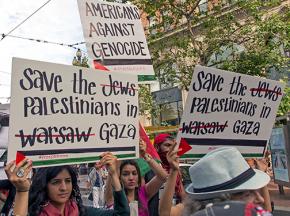 San Francisco marchers show their solidarity with Palestinians in Gaza