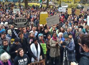 Protesters in Portland call for justice after the Ferguson grand jury decision