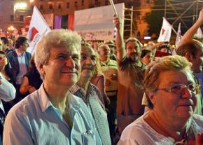 SYRIZA supporters rally before the national elections