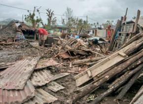 Devastation left behind by Cyclone Pam in Vanuatu