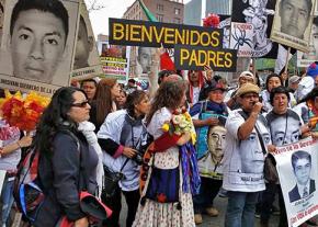 The Ayotzinapa caravan in New York City