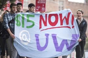 Fighting for a $15 an hour minimum wage at the University of Washington