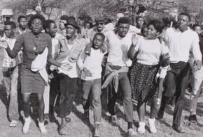 Photographer James Barker captures the exuberant youth on the Selma to Montgomery march in 1965