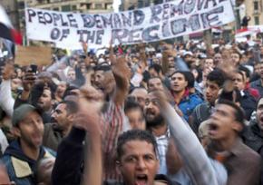 Demonstrations during the Arab Spring revolt against Hosni Mubarak