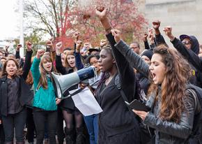 Boston University students demand action against racist harassment and discrimination