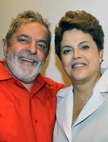 Luiz Inácio Lula da Silva (left) and Dilma Rousseff