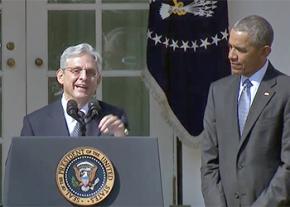 Barack Obama's Supreme Court nominee Merrick Garland speaks at the White House