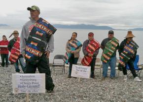 Lummi Nation protesters gather to defend Cherry Point