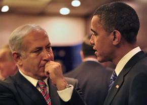 Benjamin Netanyahu meets with Barack Obama during the 2008 election campaign