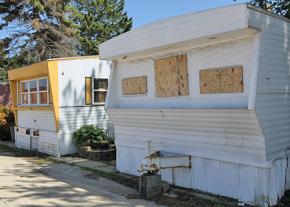 A closed-down trailer park in Milwaukee