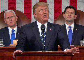 Donald Trump delivers his first speech to Congress