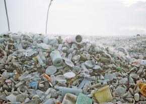 Mountains of plastic debris wash up on the shores of the Maldives in the Indian Ocean