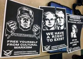 Fascist flyers attack "cultural Marxism" on college campuses