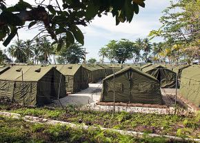 The Australian-owned Manus Island detention center in Papua New Guinea