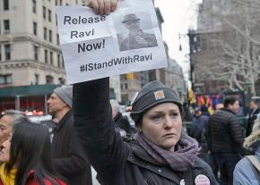 Protesters demand the release of prominent immigrant rights activist Ravi Ragbir in NYC