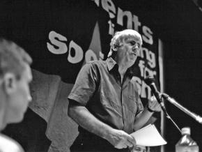Paul Foot speaks at a socialist student conference in 1998