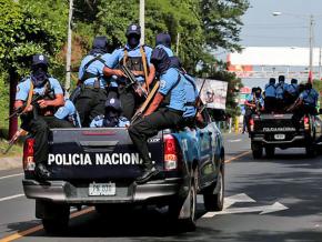 Police officers deploy to repress ongoing popular demonstrations in Nicaragua