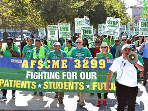 University of California staff strike against outsourcing and exploitation