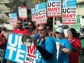 Campus workers strike at the University of California